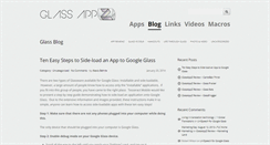 Desktop Screenshot of glassappz.com