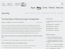 Tablet Screenshot of glassappz.com